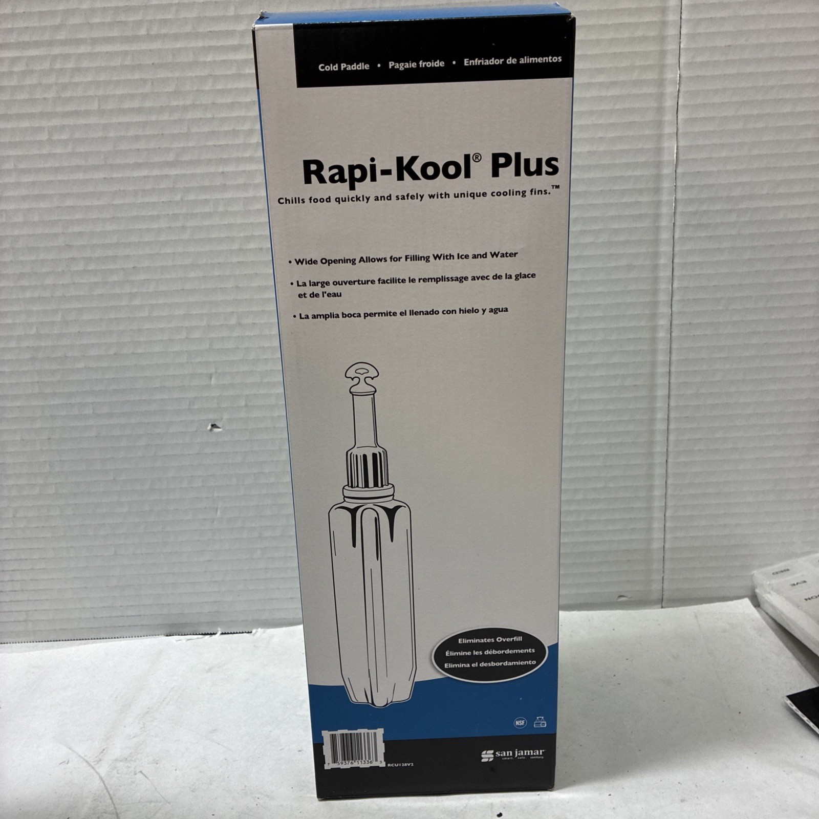 San Jamar Rapi-Kool Plus Cold Paddle Quick & Easy Food Chiller 128 Oz