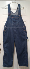VTG Montgomery Ward Bib Overalls Sanforized Denim Mens 40x28 Union Made USA