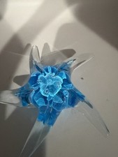 Blue + White Starfish Paperweight Handcrafted Glow In The Dark Dynast Gallery 5?