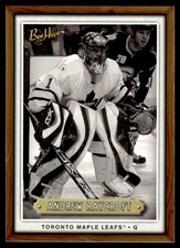 2006-07 Upper Deck Beehive Wood Andrew Raycroft Toronto Maple Leafs #8