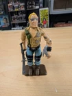 Vintage Hasbro GI Joe 1984 BUZZER Figure w/ Axe Chainsaw Rifle Gas Can
