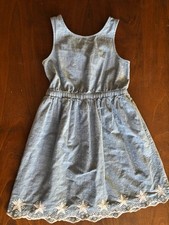 Cat & Jack Girls Chambray Sundress with Peekaboo Back Sz 10/12