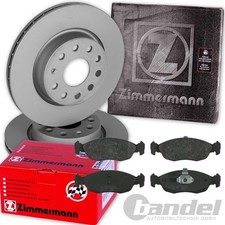 ZIMMERMANN BREMSSCHEIBEN+BELÄGE VORNE passend für CITROEN XSARA PEUGEOT 106 306