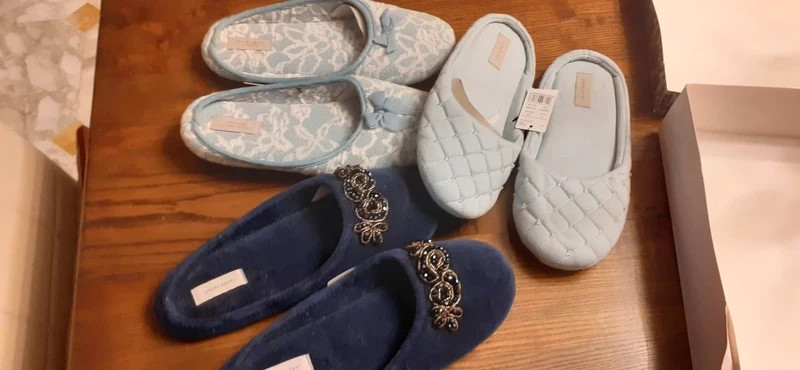 3 ciabatte tris donna da camera nuove intimissimi taglia unica