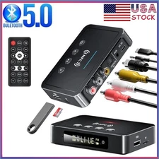 3 IN 1 NFC Bluetooth 5.0 Transmitter Receiver Audio Adapter Home Stereo FM AUX