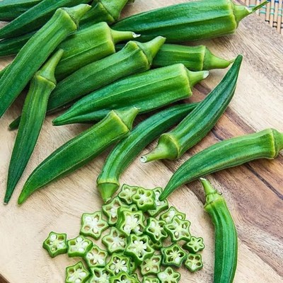 Green Okra Seedss - 150 pcs | Abelmoschus esculentus | Lady's Finger