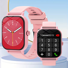 Large-Screen Smartwatch with Built-In Microphone for HD Voice Calls