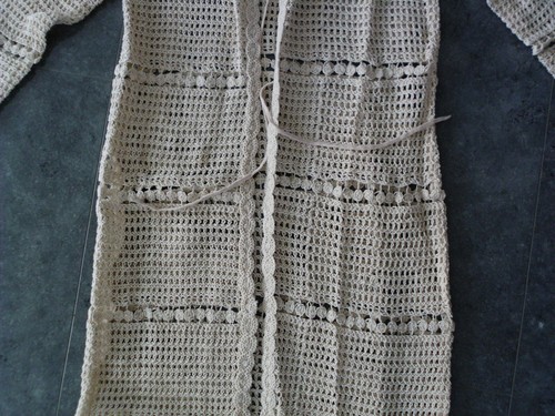 ZARA HÄKEL STRICK CARDIGAN HELLBEIGE GR- XS-S - Bild 6 von 10