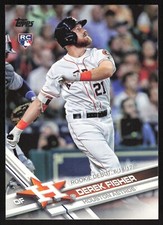 2017 Topps Update Rookie Debut Derek Fisher RC #US194 Houston Astros