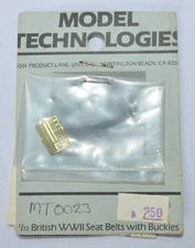 Model Technologies Photo Etched WWII British Seatbelts & Buckles 1/72 MT0023  