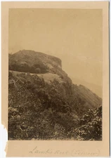 India, India, Coonoor Lamb Rock Vintage Print, Albumen Print 18x24 C