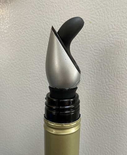 Wine Pourer Houdini Deluxe with Stopper Black Original version - Picture 8 of 8