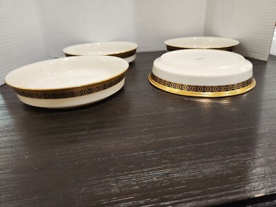 Lenox Tudor Pattern Coupe/Soup Bowls - Set of 4 Made in USA