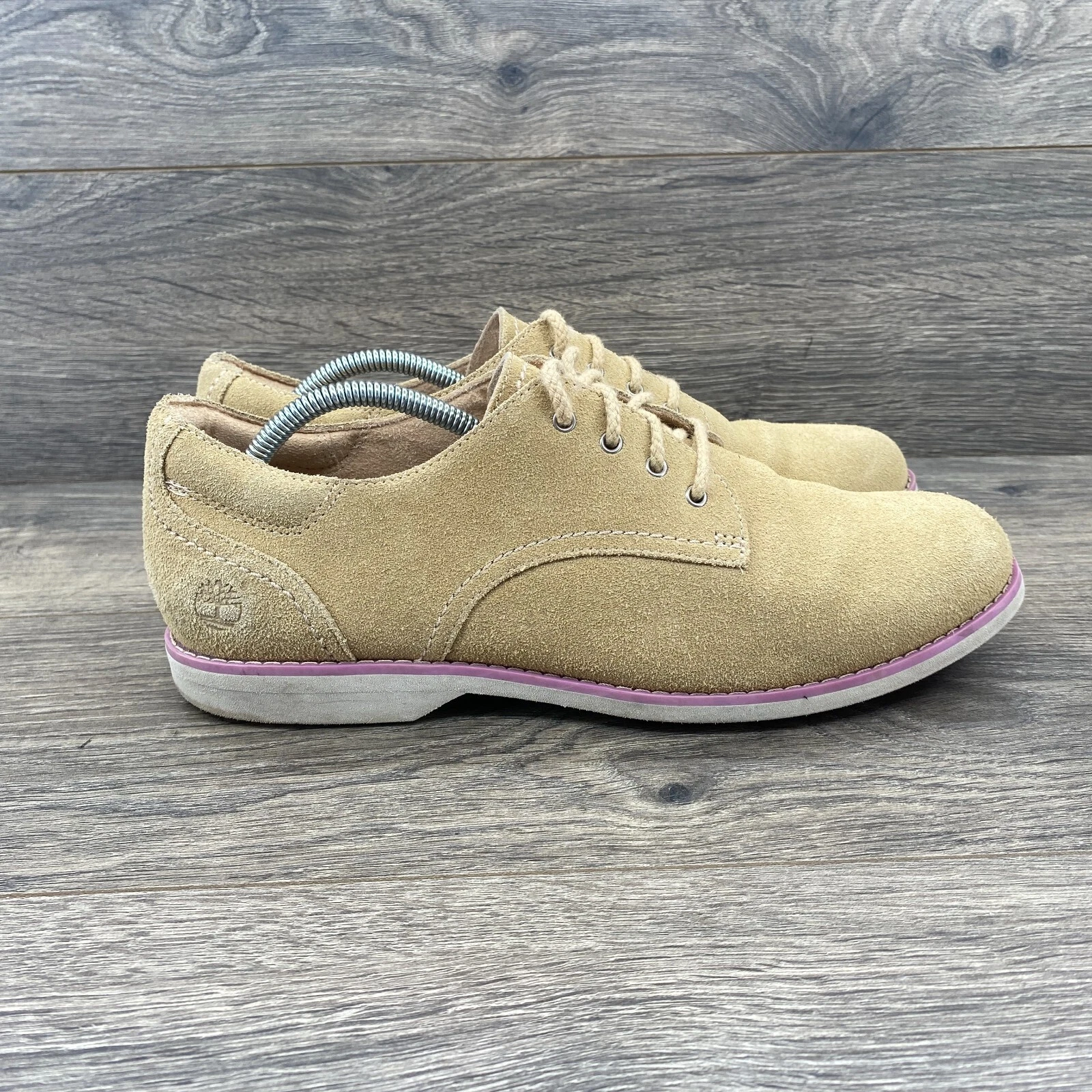 Scarpe Oxford Timberland Earthkeepers Millway in pelle da donna taglia 8 5 beige
