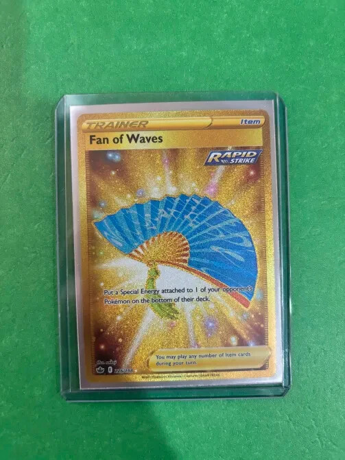 Pokémon Cards Fan Of Waves 226/198 Gold Full Art Chilling Reign - (NM)