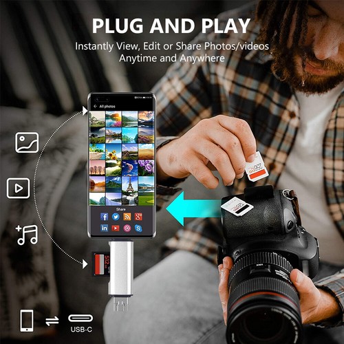 USB 3.0/Micro USB/Type C Card Reader SDHC TF Micro SD Memory Card OTG Adapter 1 - Picture 4 of 10