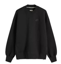 Nike Women's Sportswear Tech Fleece Oversized Crew-Neck Black FV8041-010 i