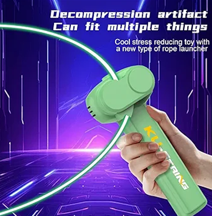 New Year's Lasso String Shooter Loop Toy Handheld Zip Rope Launcher ...
