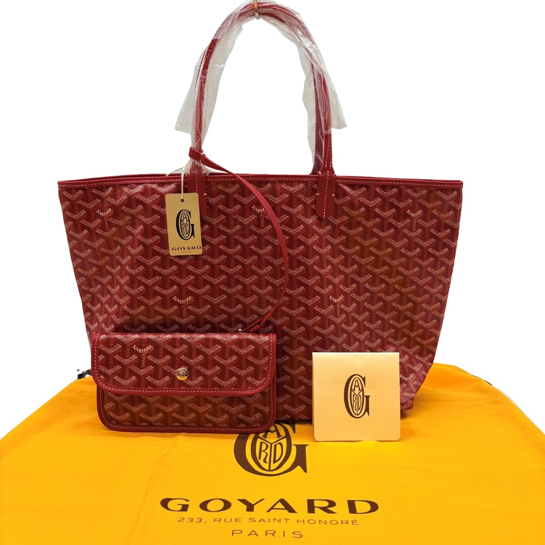 GOYARD 犬用レザーリード 赤 収納袋付き Amazon | Meruogkar レザー 犬用リード 6フィート x 3/4インチ