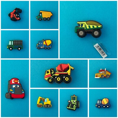 Schuhstecker/Shoe Charms/ für Clogs LKW/KIPPER/BAGGER/BETONMISCHER/WALZE