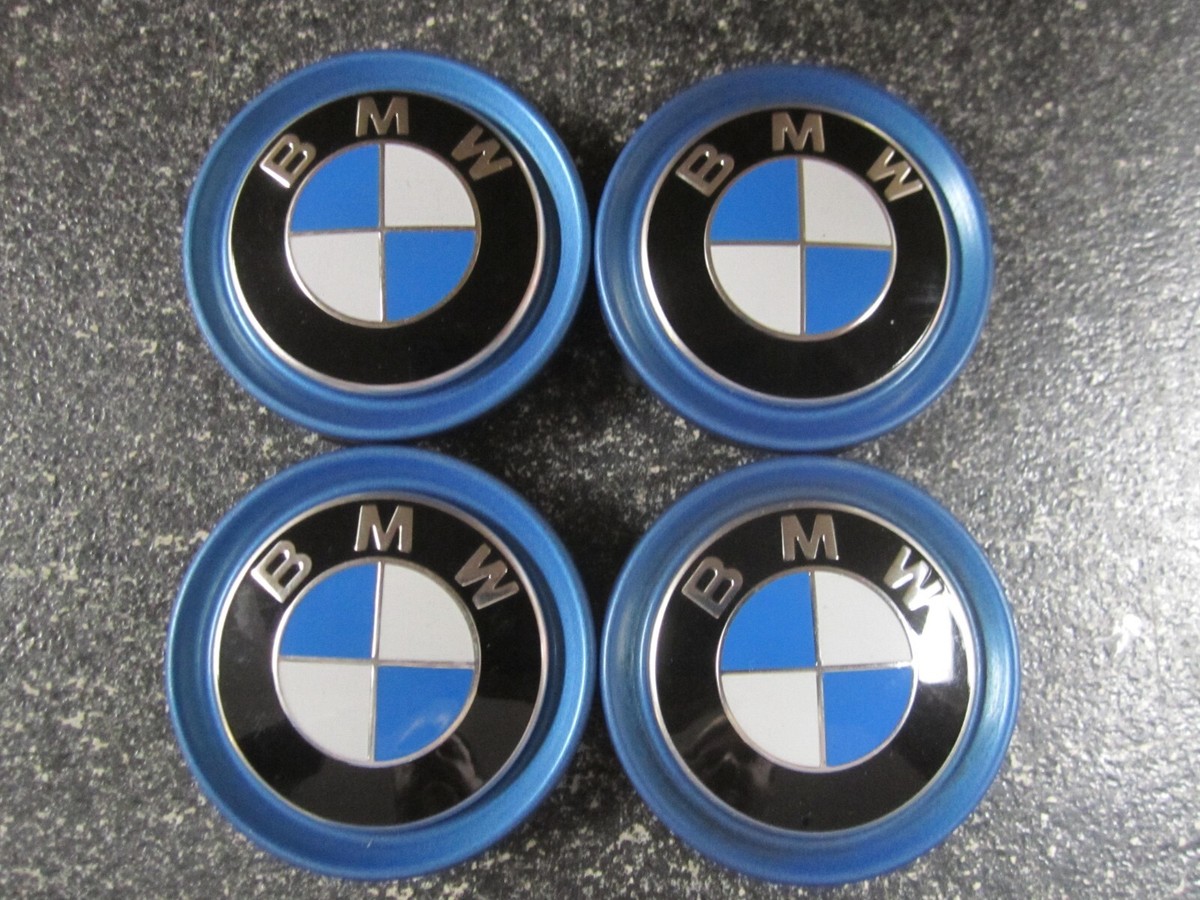 BMW Blue OEM Center Caps 2-1/8