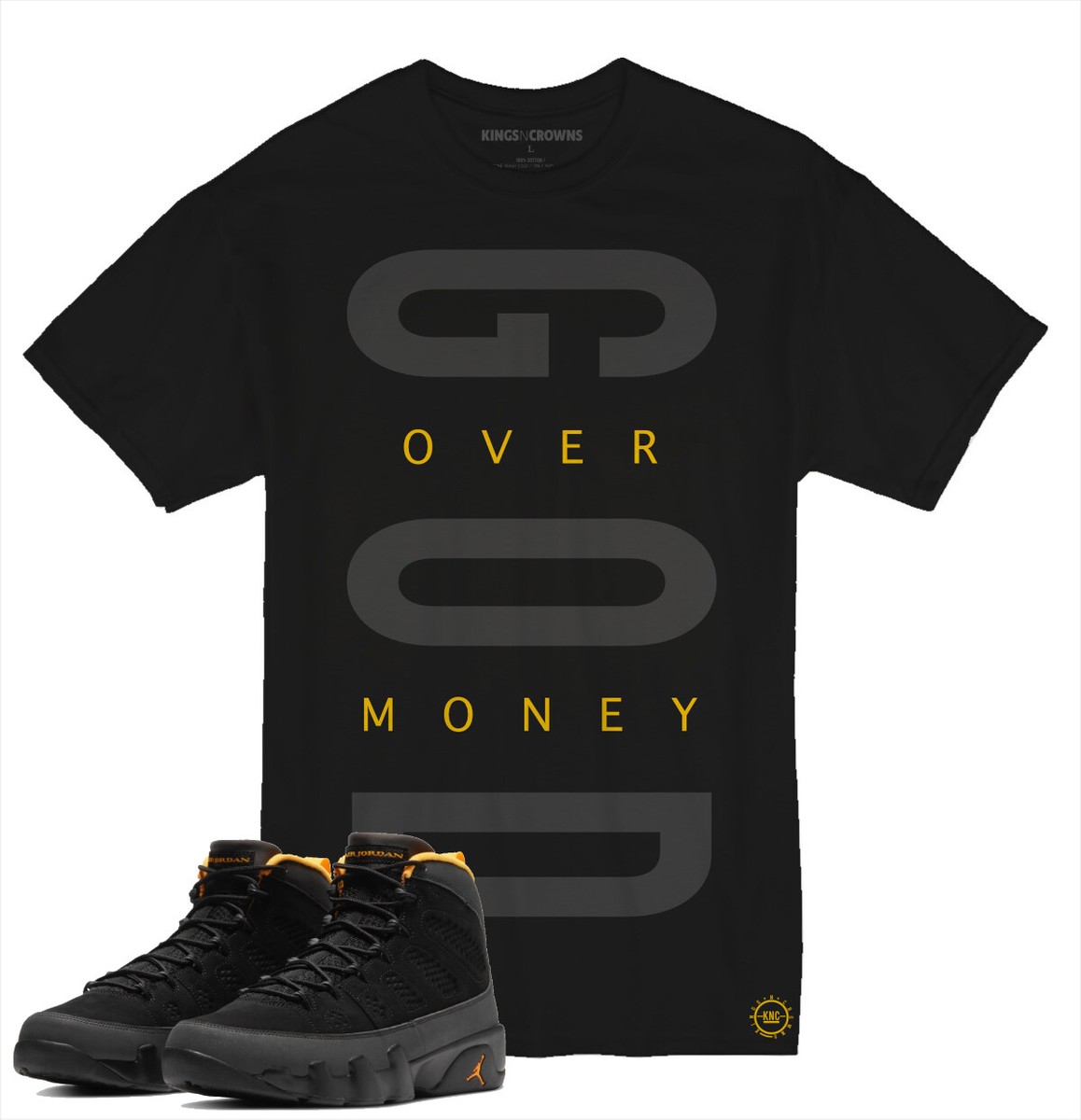 shirts to go with jordan 9 university gold