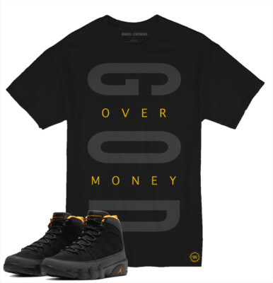 Tee to match Air Jordan Retro University Gold knc God