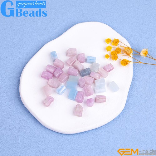 Natural Assorted Gemstone Faceted Tube Column Beads for Jewelry Making 8x12mm - Picture 115 of 192