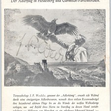 c1940s Heidelberg, Germany Eagle Psychologist J.D. Wedde Signed Card Exhibit 7F