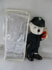 New York City Police Teddy Bear in Uniform 9 Inch Plush New in bag 1999 Jointed