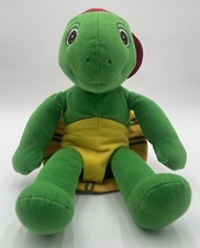 1986 Talking Franklin Turtle 14" Plush Kidpower Nelvana VTG Stuffed Toy