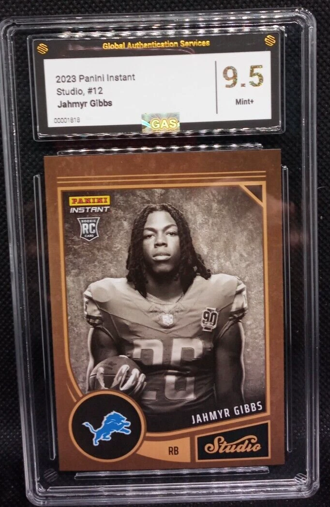 Jahmyr Gibbs Panini Instant Studio Rookies #12 Base