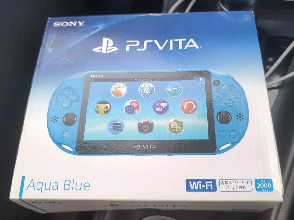Sony PlayStation Vita Wi-Fi model Aqua Blue PCH-2000ZA23 Sony PlayStation Vita Wi-Fi model Aqua Blue PCH-2000ZA23