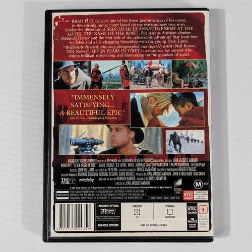 Seven Years in Tibet DVD 1997 Movie Region 4 - Picture 2 of 6