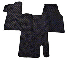 Tappetini In Eco Pelle Nera Con Blu Per Renault Master III 2010+ Destro HD