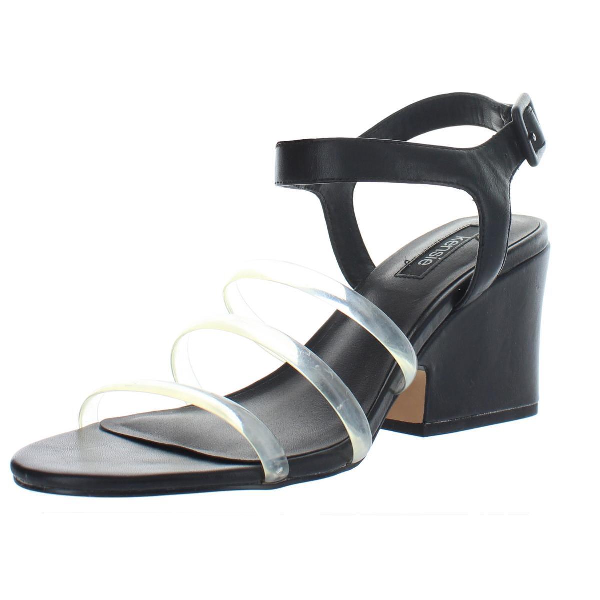 Женские босоножки Kensie черного цвета на ремешках из эбенового дерева на среднем каблуке 85 B M BHFO 3995 2990₽