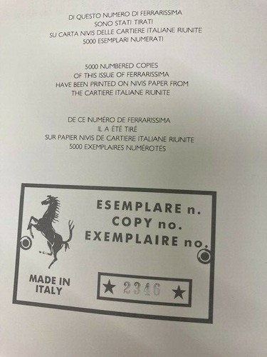 FERRARISSIMA Ferrari Original first Series Volumes No's 1 - 11 LIMITED EDITION - Picture 10 of 11