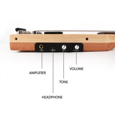 Ultra Short 6 String headless electric guitar travel portable with