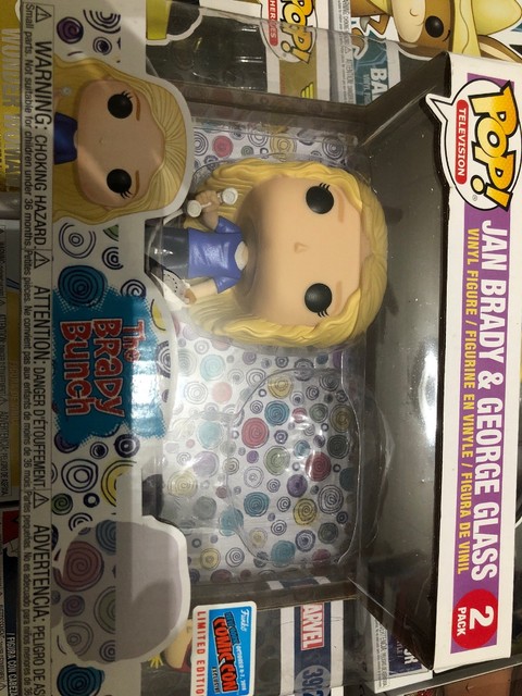Funko Pop! The Brady Bunch - Jan Brady & George Glass NYCC 2018 Official Sticker | eBay