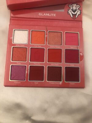 GLAMLITE Icee Cherry 12 Pan Eyeshadow Palette 13.6g NIB