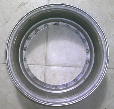Compomotive Revolution Split Rim 3-Pc Wheel Section Barrel 13 x 4'' Vintage Race