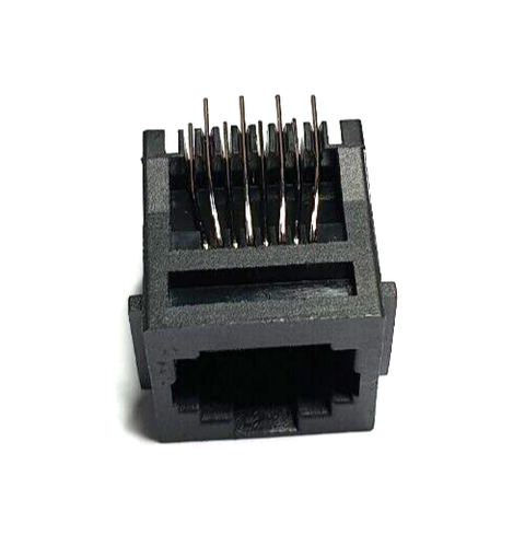 Prise jack réseau RJ45 - Noir x 2 (1 paire) 8P non blindée - Monture arrière carrée - Photo 2/5