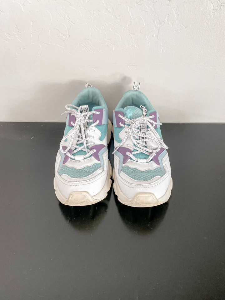 Tommy Hilfiger Diseñador Aqua Haze Entrenador Grueso Mujer 9.5 Foto 2 de 4