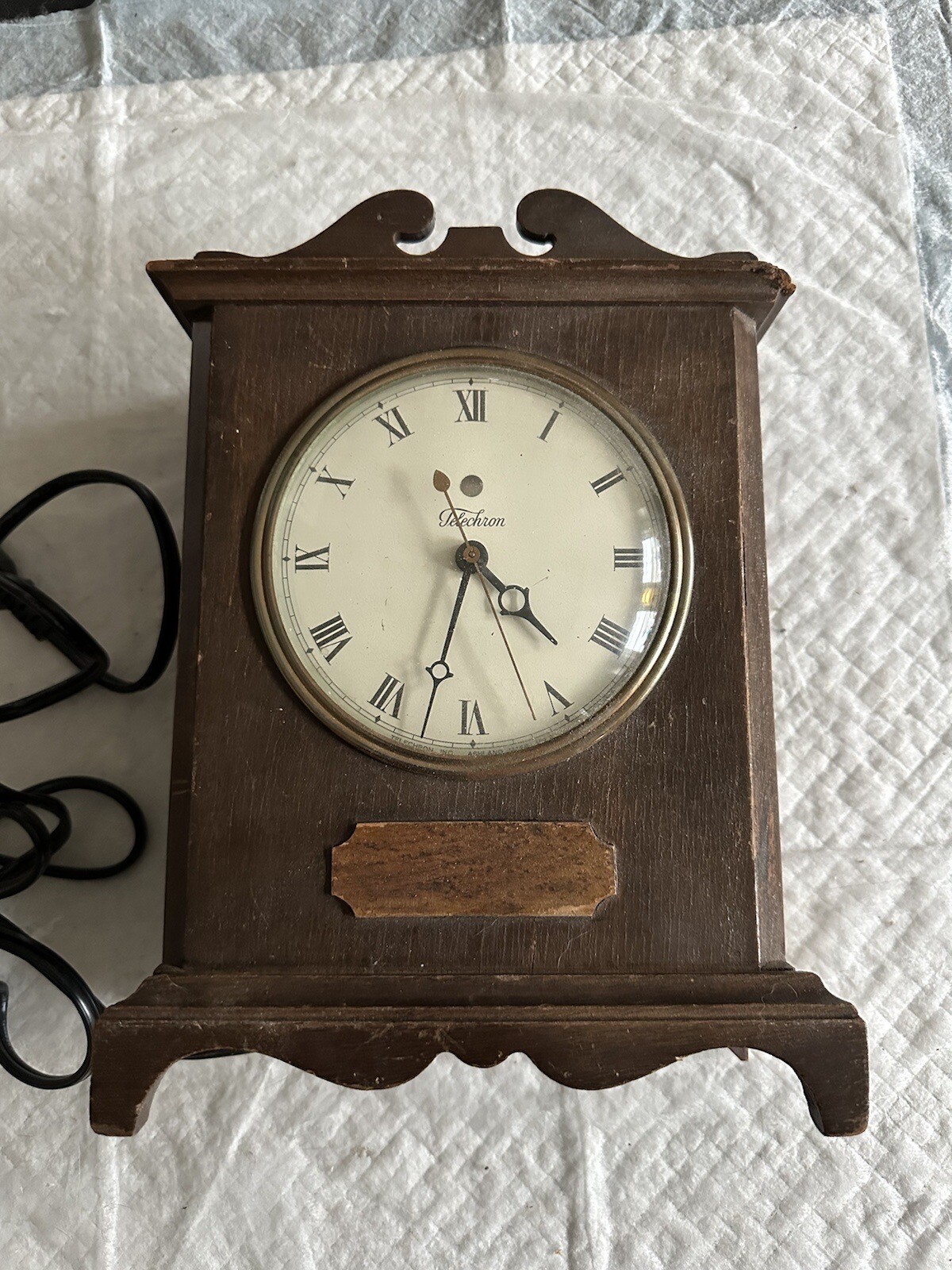 Vintage Telechron Knickerbocker Mantel Clock Model 4H99 Working eBay