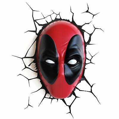 3dlightfx Marvel Deadpool Mask 3d Deco Light For Sale Online Ebay