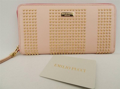 Emilio PUCCI Studded Leather Wallet Purse Bag - New Great Gift!
