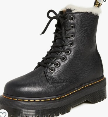 NIB Dr Martens Jadon FL black 8 eye boot Women's Platforms Size 5