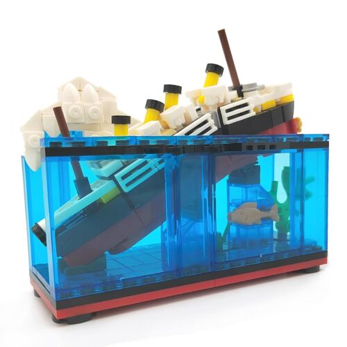 MIKEMENG 247pcs MOC RMS Cruise Sank Titanic Break in Half Toy Building Blocks...