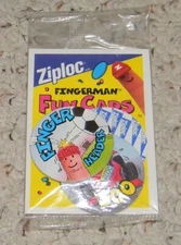 Ziploc Fingerman Fun Caps / POGS - 3 Pack / Promo Pack