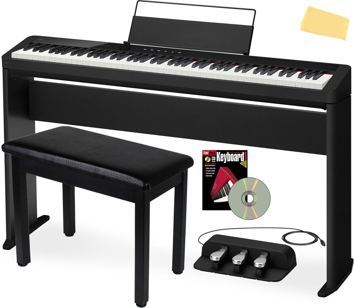 Casio PX-S1100 Privia Slim Digital Piano - Black w/ SP-34